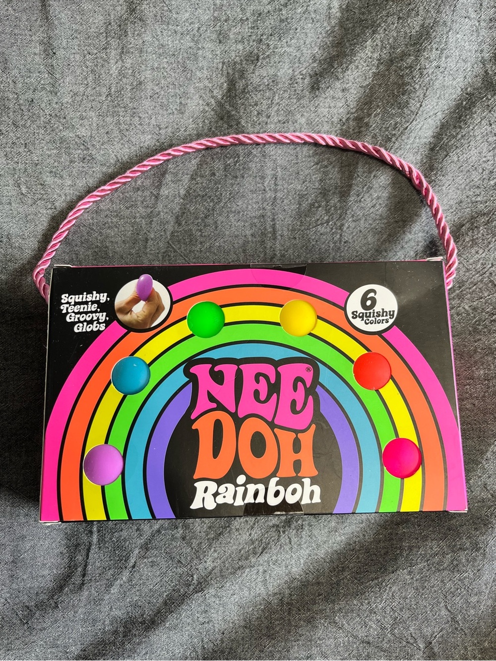 NEW Needoh Rainboh 6-piece Teenie Groovy Globs